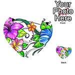 Tropical Hibiscus Flowers Playing Cards 54 (Heart) 