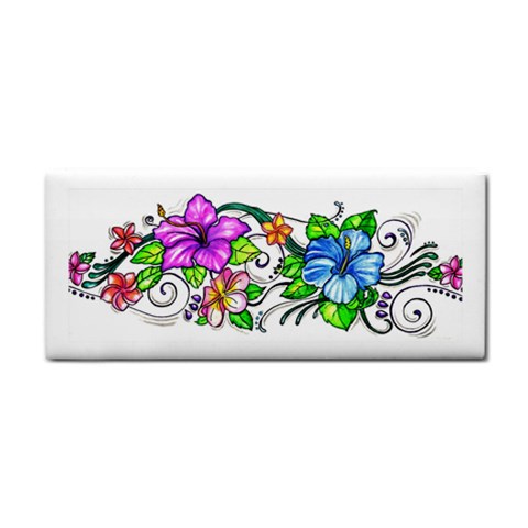 Tropical Hibiscus Flowers Hand Towel from ZippyPress Front