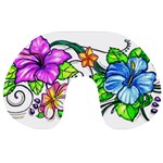 Tropical Hibiscus Flowers Travel Neck Pillows