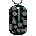 Come down - green Dog Tag (One Side)