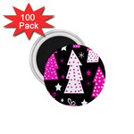 Pink playful Xmas 1.75  Magnets (100 pack) 