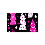 Pink playful Xmas Magnet (Name Card)