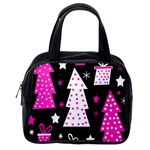 Pink playful Xmas Classic Handbags (One Side)
