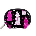 Pink playful Xmas Accessory Pouches (Small) 
