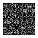 Black and White Tribal Pattern Tile Coasters