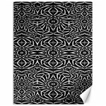 Black and White Tribal Pattern Canvas 18  x 24  