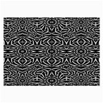 Black and White Tribal Pattern Large Glasses Cloth (2-Side)