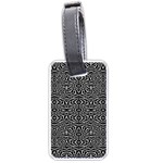 Black and White Tribal Pattern Luggage Tags (One Side) 