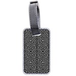 Black and White Tribal Pattern Luggage Tags (Two Sides)