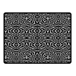 Black and White Tribal Pattern Double Sided Fleece Blanket (Small) 