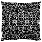 Black and White Tribal Pattern Standard Flano Cushion Case (One Side)