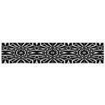 Black and White Tribal Pattern Flano Scarf (Small) 