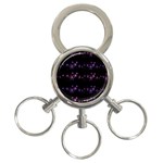 Purple elegant Xmas 3-Ring Key Chains