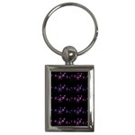 Purple elegant Xmas Key Chains (Rectangle) 