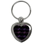 Purple elegant Xmas Key Chains (Heart) 