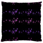 Purple elegant Xmas Large Cushion Case (Two Sides)