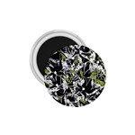 Green floral abstraction 1.75  Magnets
