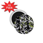 Green floral abstraction 1.75  Magnets (10 pack) 