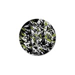 Green floral abstraction Golf Ball Marker