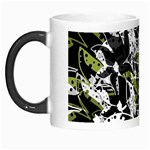 Green floral abstraction Morph Mugs