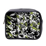 Green floral abstraction Mini Toiletries Bag 2-Side