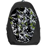 Green floral abstraction Backpack Bag
