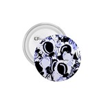 Blue abstract floral design 1.75  Buttons