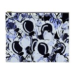 Blue abstract floral design Cosmetic Bag (XL)