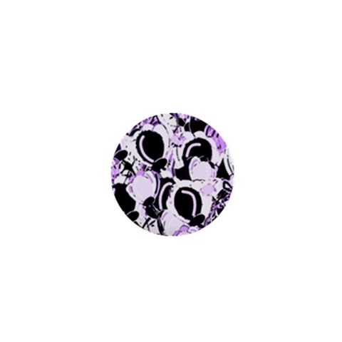 Purple abstract garden 1  Mini Buttons from ZippyPress Front