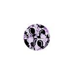 Purple abstract garden 1  Mini Magnets