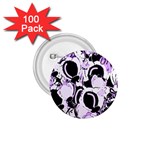 Purple abstract garden 1.75  Buttons (100 pack) 