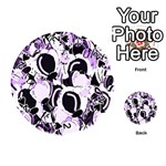 Purple abstract garden Playing Cards 54 (Round) 