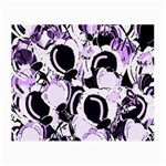 Purple abstract garden Small Glasses Cloth (2-Side)