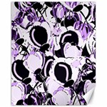 Purple abstract garden Canvas 11  x 14  