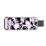 Purple abstract garden Portable USB Flash (One Side)