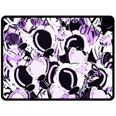Purple abstract garden Double Sided Fleece Blanket (Large)  from ZippyPress 80 x60  Blanket Front
