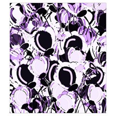 Purple abstract garden Drawstring Pouches (Small)  from ZippyPress Back