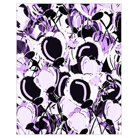 Purple abstract garden Drawstring Bag (Small) from ZippyPress Front