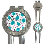 Cyan roses 3-in-1 Golf Divots