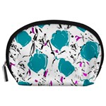 Cyan roses Accessory Pouches (Large) 