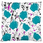 Cyan roses Standard Flano Cushion Case (Two Sides)