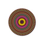Ornament Mandala Rubber Round Coaster (4 pack) 