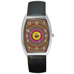 Ornament Mandala Barrel Style Metal Watch