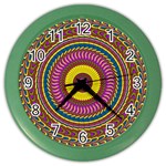 Ornament Mandala Color Wall Clocks