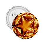 Elegant Gold Copper Shiny Elegant Christmas Star 2.25  Buttons