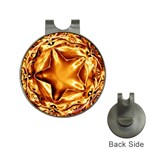 Elegant Gold Copper Shiny Elegant Christmas Star Hat Clips with Golf Markers