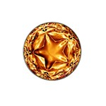 Elegant Gold Copper Shiny Elegant Christmas Star Hat Clip Ball Marker