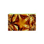 Elegant Gold Copper Shiny Elegant Christmas Star Cosmetic Bag (XS)