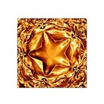 Elegant Gold Copper Shiny Elegant Christmas Star Satin Bandana Scarf
