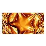 Elegant Gold Copper Shiny Elegant Christmas Star Satin Shawl